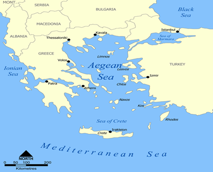 Description : File:Aegean Sea map.png